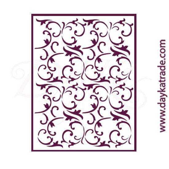 Dayka plantilla A4 T-3282 fondo arabesco DAYKA CENTROARTESANO