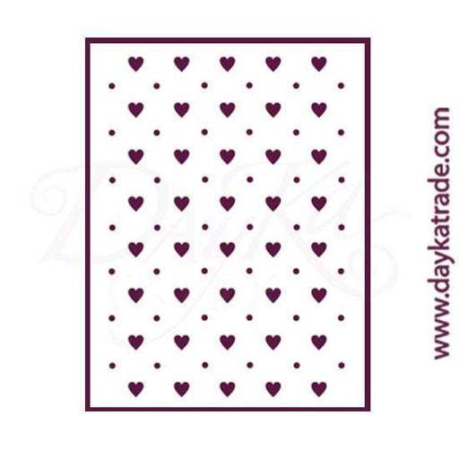 Dayka plantilla A4 T-3285 fondo corazones DAYKA CENTROARTESANO