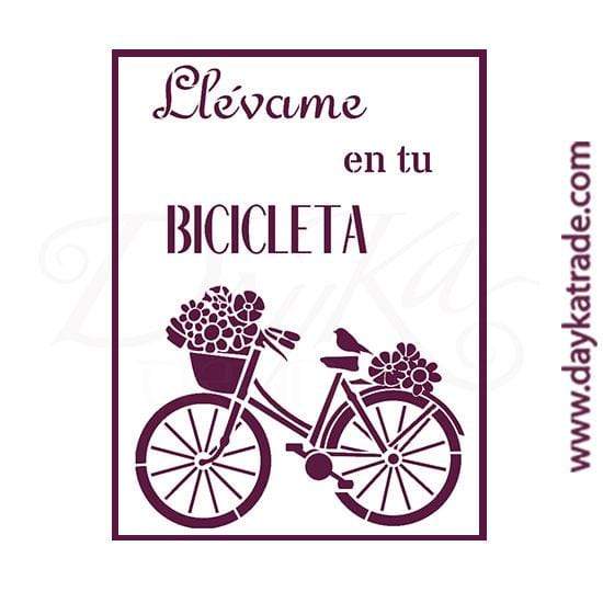 Dayka plantilla A4 T-3289 Llevame en tu bicicleta DAYKA CENTROARTESANO