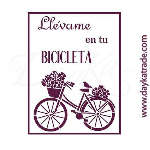 Dayka plantilla A4 T-3289 Llevame en tu bicicleta DAYKA CENTROARTESANO