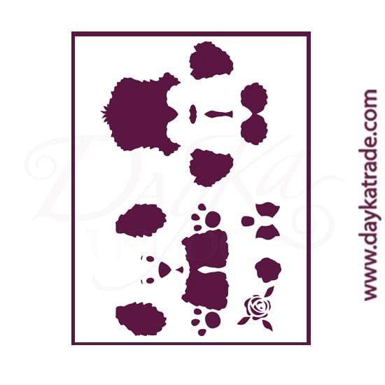 Dayka plantilla A4 T-3297 tridimensional perrito DAYKA CENTROARTESANO