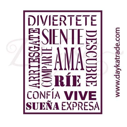 Dayka plantilla A4 T-3330 Frases DAYKA CENTROARTESANO