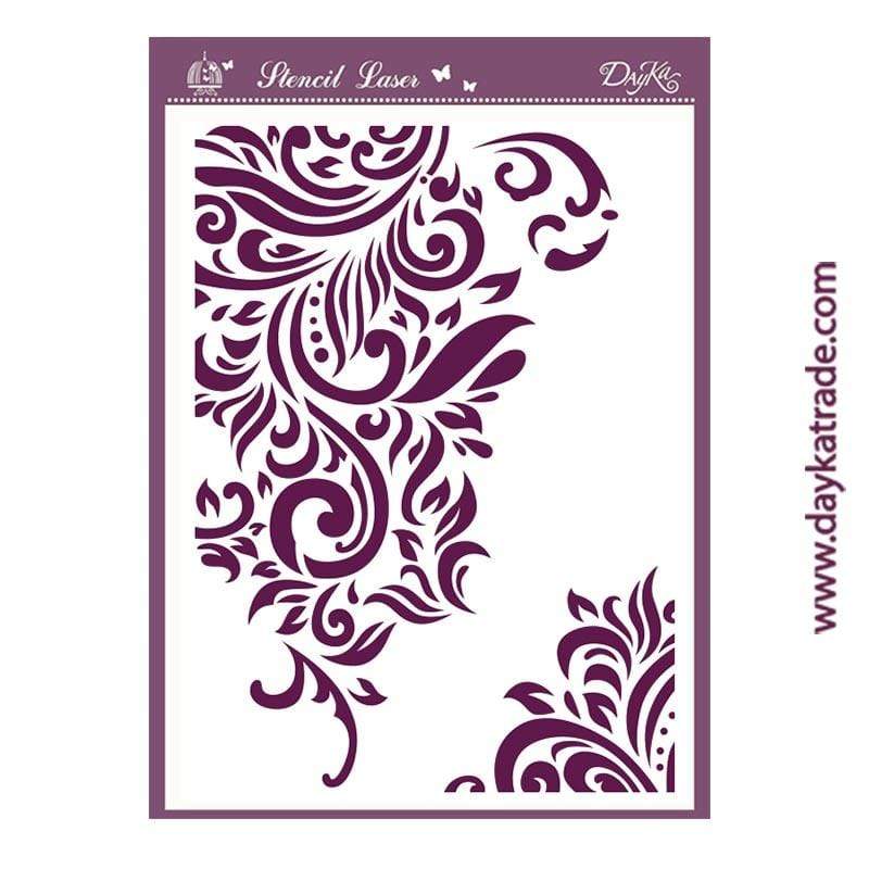 Dayka plantilla A4 T-3351 arabesco esquina DAYKA CENTROARTESANO