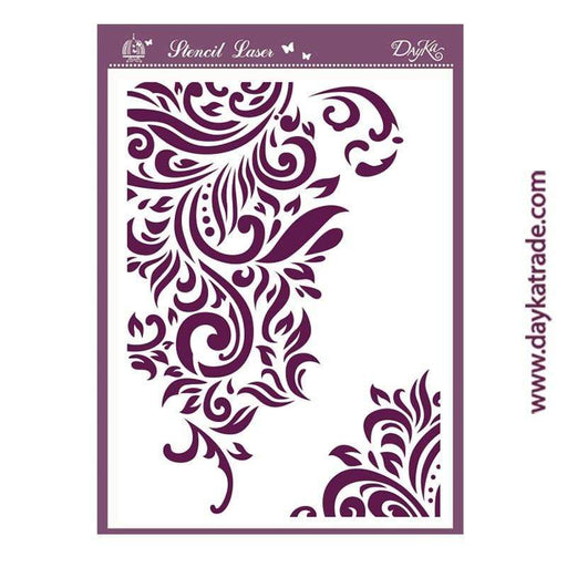 Dayka plantilla A4 T-3351 arabesco esquina DAYKA CENTROARTESANO