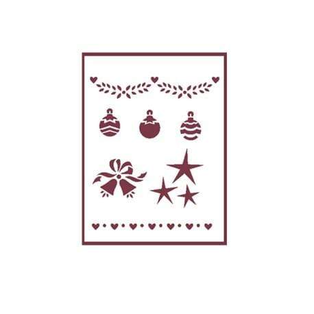 Dayka plantilla A5 V-145 navidad guirnalda bolas DAYKA CENTROARTESANO