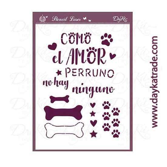 Dayka plantilla A5 V00348 amor perruno DAYKA CENTROARTESANO