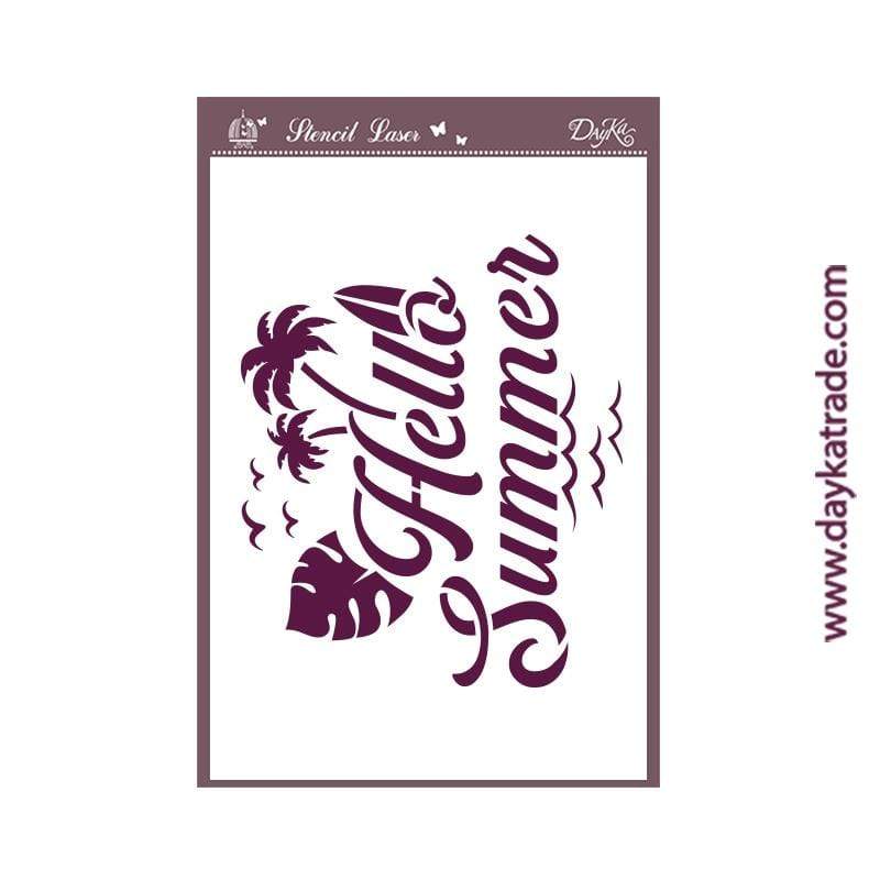 Dayka plantilla A6 044 Hello Summer DAYKA CENTROARTESANO
