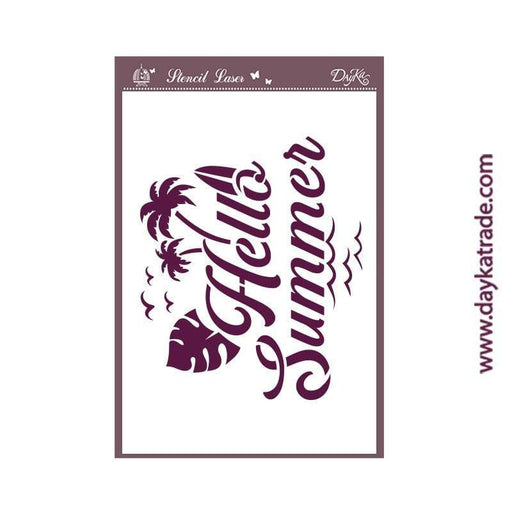 Dayka plantilla A6 044 Hello Summer DAYKA CENTROARTESANO