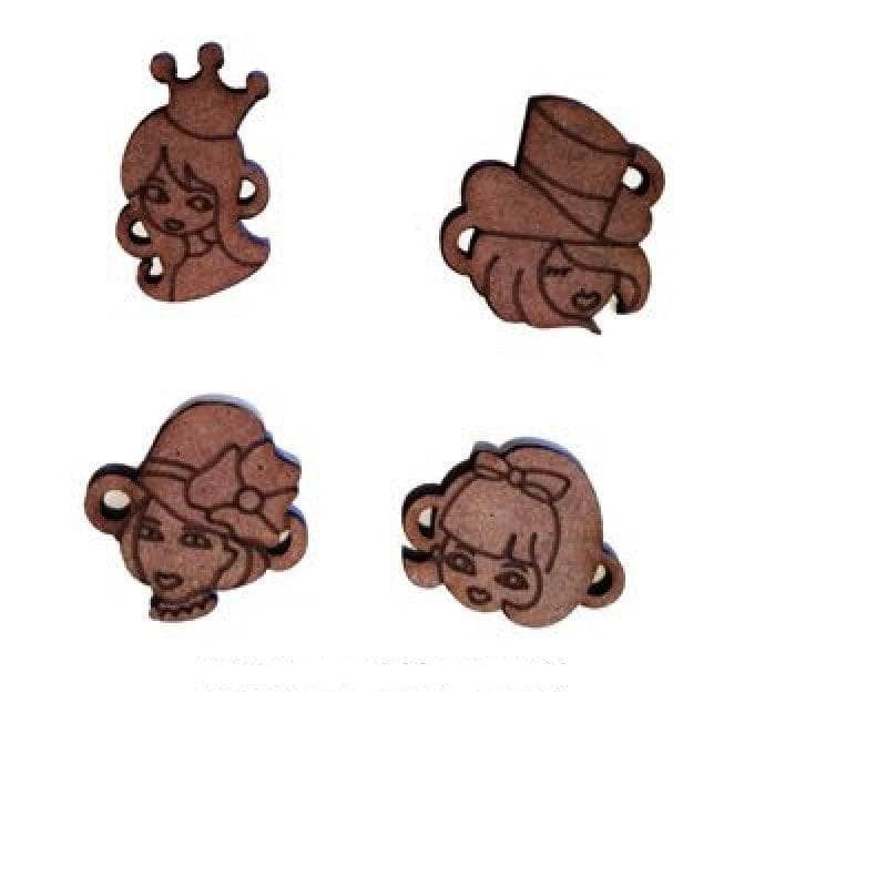 Dayka set 4 caritas pulseras DOLLY-104 DAYKA CENTROARTESANO