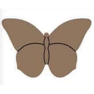 dayka silueta Mariposa  comun12,5x7 DAYKA CENTROARTESANO