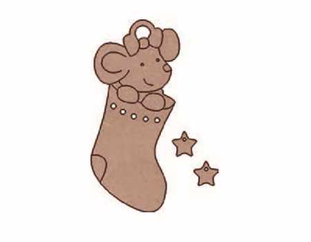 Dayka silueta raton en bota GR DAYKA CENTROARTESANO