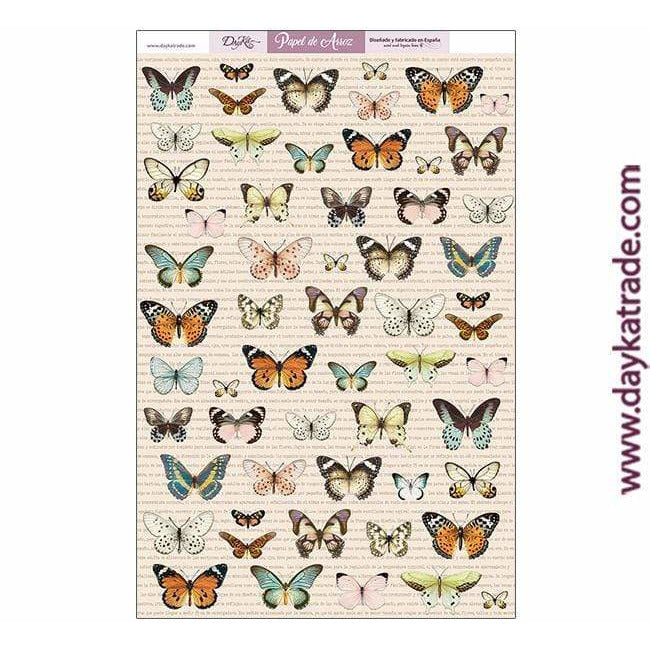 Papier de riz Dayka 29x45 ARR-001Papillons