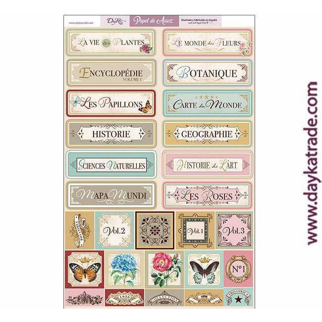 Dayka papel arroz 29x45 ARR-005 Etiquetas