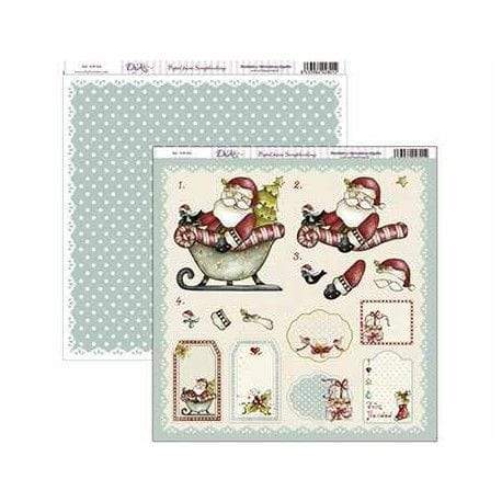 Dayka papel scrap SCP-074 Papa Noel 3D Navidad DAYKA Oferta CENTROARTESANO