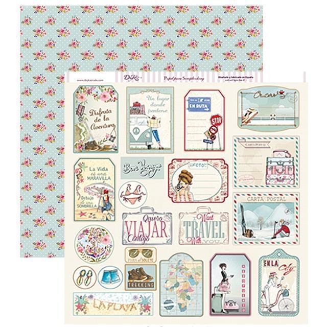 Dayka papel scrap SCP-163 vacaciones DAYKA Oferta CENTROARTESANO