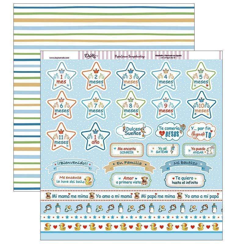 Dayka papel scrap SCP-274 bebe niño DAYKA Oferta CENTROARTESANO