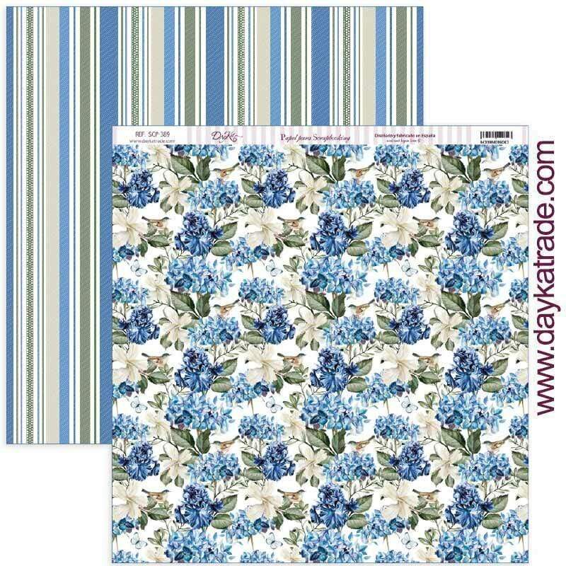 Dayka scrap paper SCP-389 Nature in blue 03