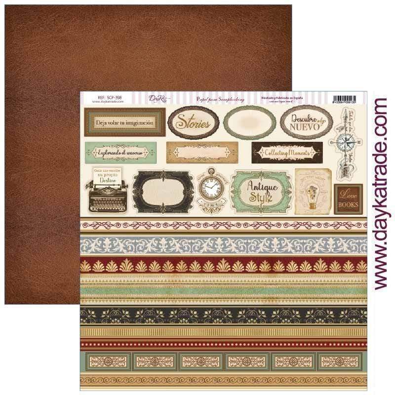 Dayka papel scrap SCP-398 Antique Style