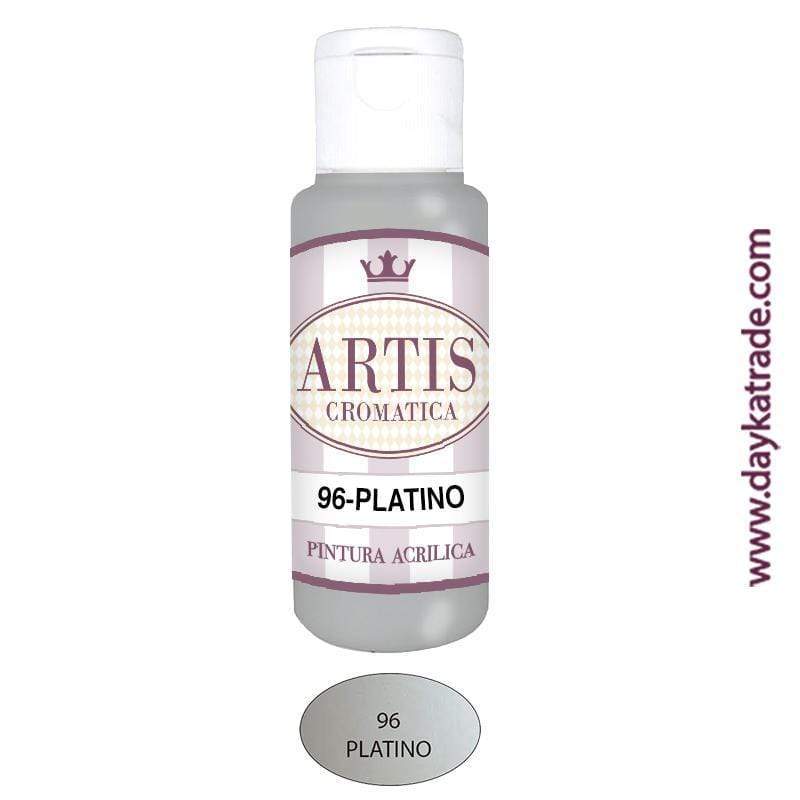Pintura acrílica Artis Cromática 60ml 096 platino DAYKA Oferta CENTROARTESANO