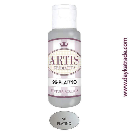 Pintura acrílica Artis Cromática 60ml 096 platino DAYKA Oferta CENTROARTESANO