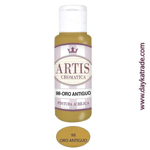 Pintura acrílica Artis Cromática 60ml 098 oro antiguo DAYKA Oferta CENTROARTESANO