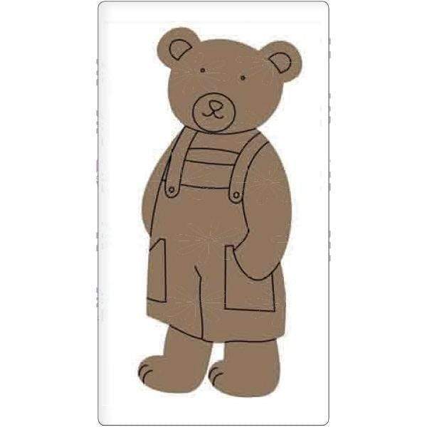 silueta 08-inf Oso vestido DAYKA CENTROARTESANO