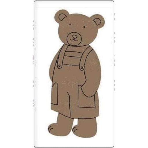 silueta 08-inf Oso vestido DAYKA CENTROARTESANO