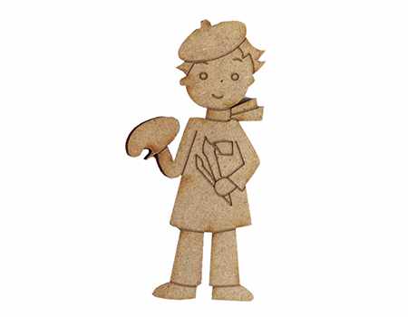 Silueta dayka DOLLY-086 chico P pintor DAYKA CENTROARTESANO