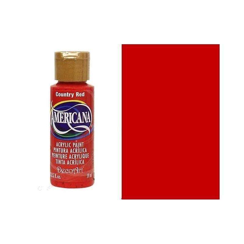 Americana Pintura Acril. 59ml DA018 Country red DECO ART CENTROARTESANO