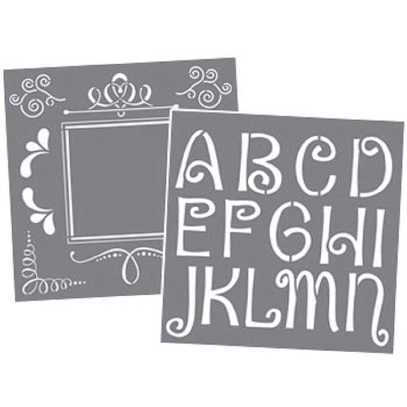 DecoArt plantilla 30,5x30,5 PYI102 7ud abecedario DECO ART CENTROARTESANO