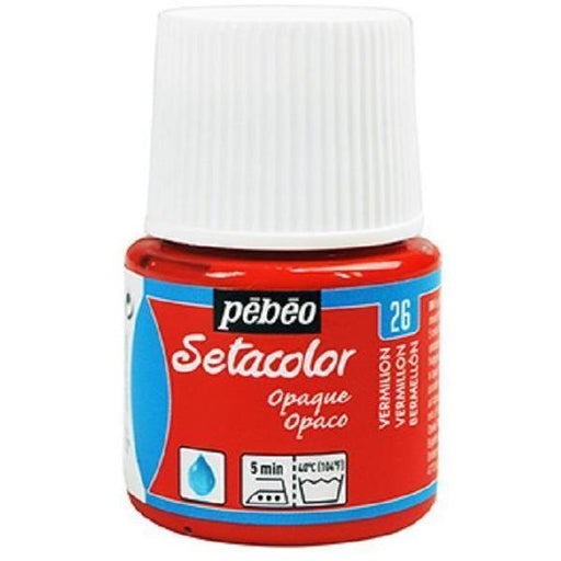 Pebeo Setacolor Opaco 45cc N║26 Bermellon DECO ART CENTROARTESANO
