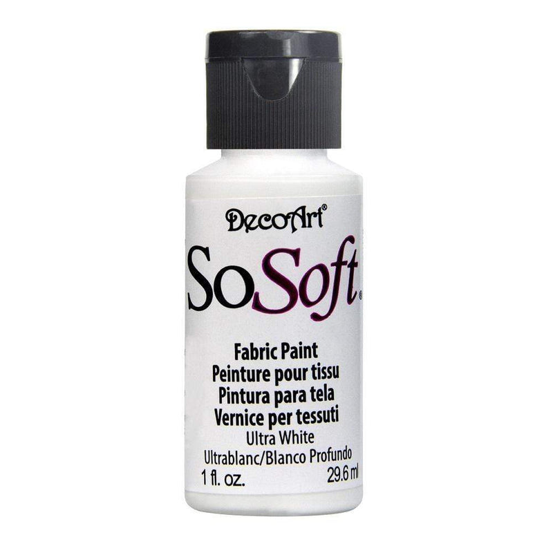 Pintura tela sosoft DSS001 blanco DECOART CENTROARTESANO