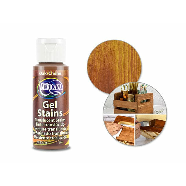 Americana Gel stains 60cc para teñir al agua DS30 Roble DECOART CENTROARTESANO