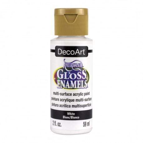 Americana gloss enamels 59ML DAG001 white DECOART CENTROARTESANO