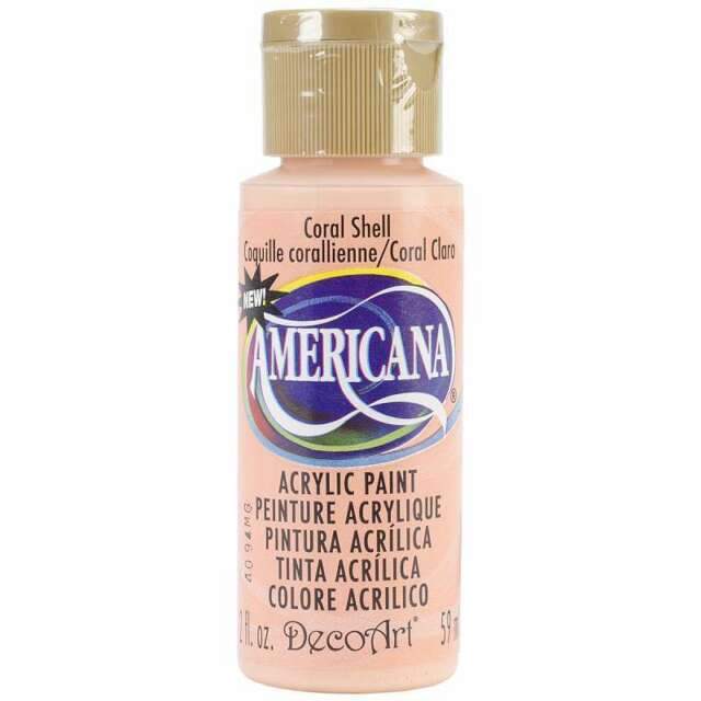 American acrylic paint. 59ml DA316 Coral shell