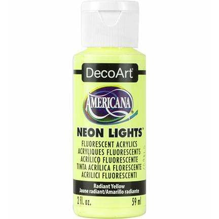 Americana pintura acril. 59ml DA342 Neon Lights Amarillo radiante DECOART CENTROARTESANO