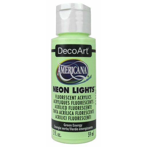 Americana pintura acril. 59ml DA343 Neon Lights verde energizante DECOART CENTROARTESANO