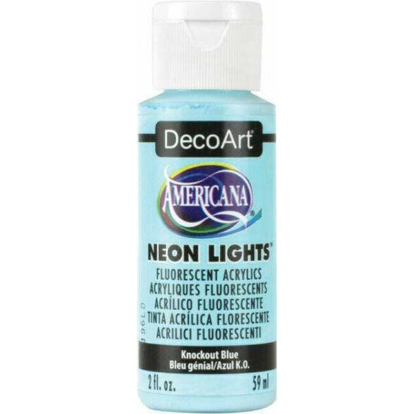 Americana pintura acril. 59ml DA344 Neon Lights azul K.O. DECOART CENTROARTESANO