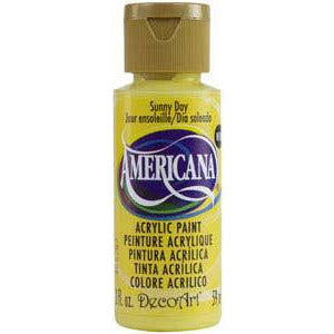 Americana patio paint DCP20 sunflower yellow