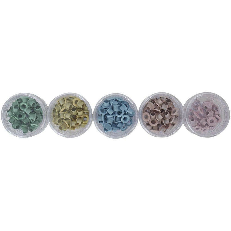 Eyelets redondo 5mm 150ud cinco colores pasteles DECOMAN CENTROARTESANO