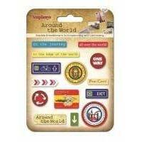 ScrapBerry´s Epoxy stickers SCB34001079 Around the world DECOMAN CENTROARTESANO