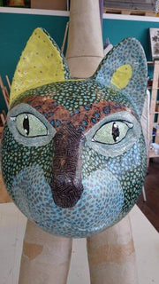 Decopatch figura papel mache SA112O Gato ingenuo cola larga DECOPATCH CENTROARTESANO