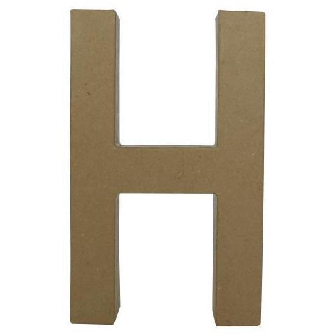 Letra papel mache fantasia H ac401o DECOPATCH CENTROARTESANO