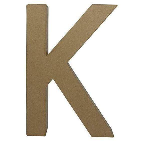Letra papel mache fantasia K ac404o DECOPATCH CENTROARTESANO