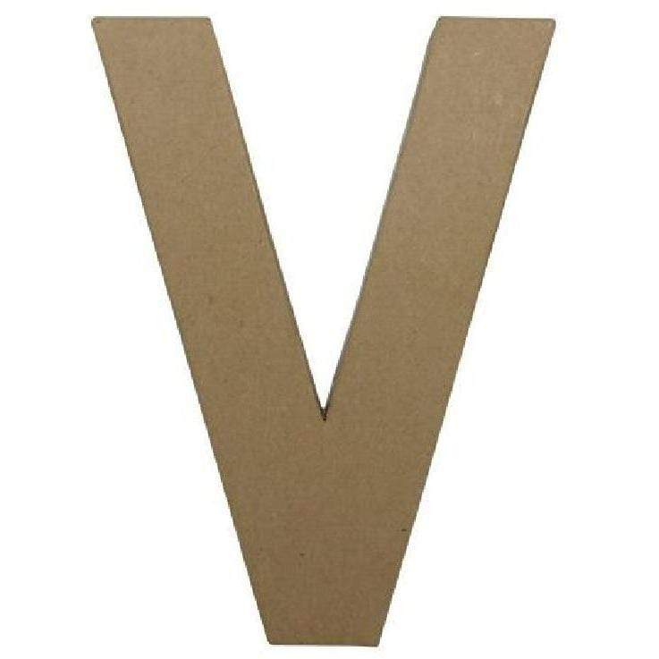 Letra papel mache fantasia V ac415o DECOPATCH CENTROARTESANO