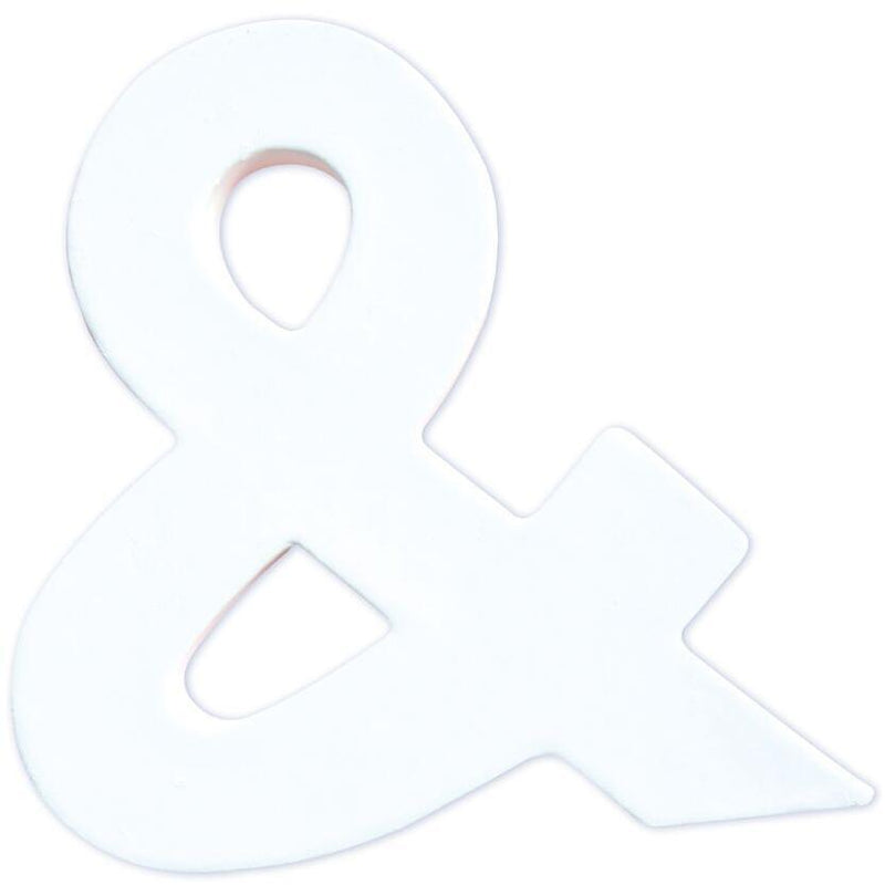 Letras papel mache blanco 12cm & AC317O DECOPATCH CENTROARTESANO