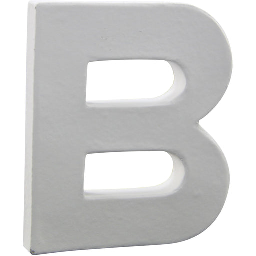 Letras papel mache blanco 12cm B AC254O DECOPATCH CENTROARTESANO