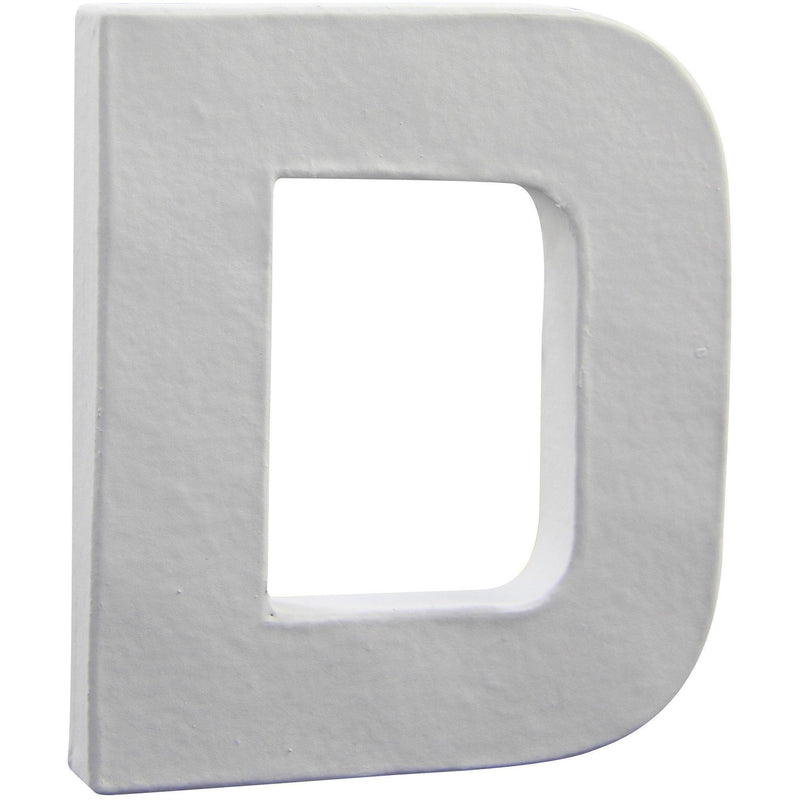 Letras papel mache blanco 12cm D AC256O DECOPATCH CENTROARTESANO
