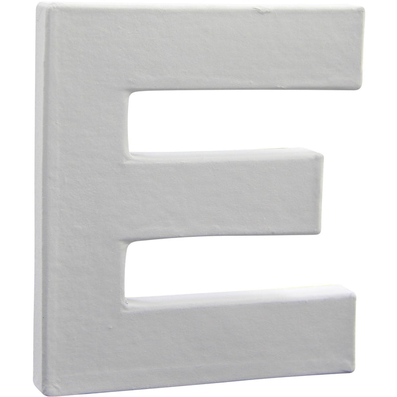 Letras papel mache blanco 12cm E AC257O DECOPATCH CENTROARTESANO