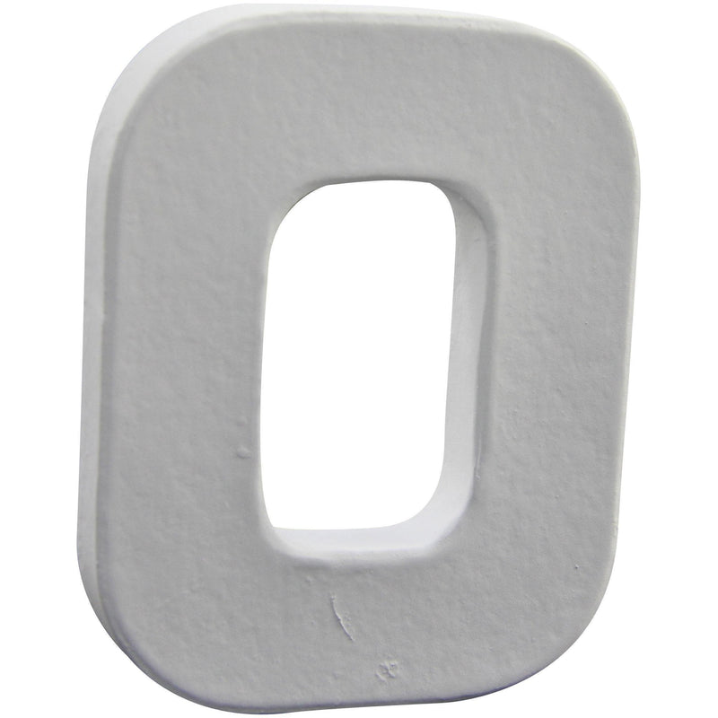 Letras papel mache blanco 12cm O AC267O DECOPATCH CENTROARTESANO